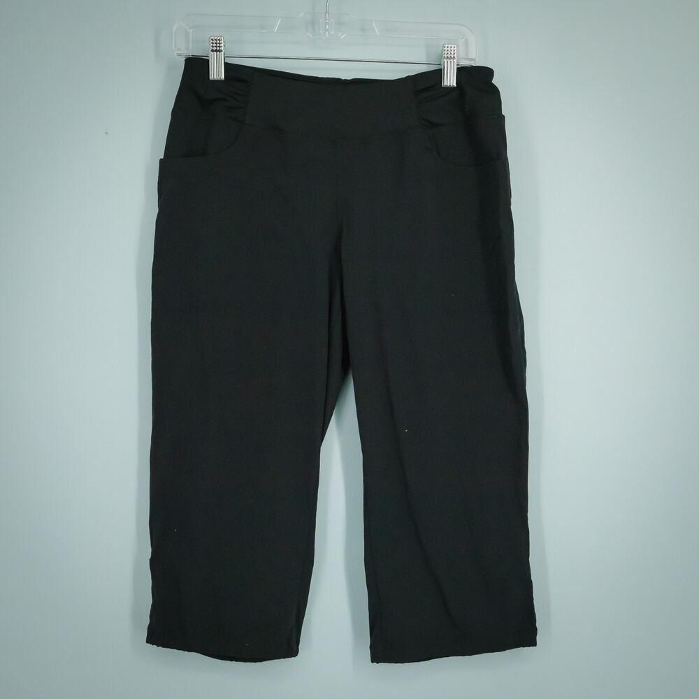 Mountain Hardwear Size Medium M Black Pull On Crop Cropped Active Outdoor Pants - Picture 2 of 8
